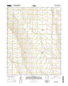 Trimble Lake Colorado Current topographic map, 1:24000 scale, 7.5 X 7.5 Minute, Year 2016