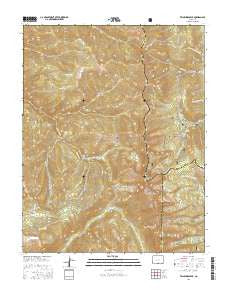 Trinchera Peak Colorado Current topographic map, 1:24000 scale, 7.5 X 7.5 Minute, Year 2016