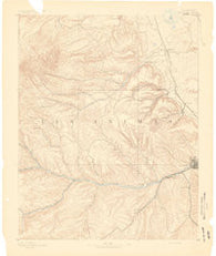 Trinidad Colorado Historical topographic map, 1:125000 scale, 30 X 30 Minute, Year 1891