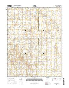 Truckton NE Colorado Current topographic map, 1:24000 scale, 7.5 X 7.5 Minute, Year 2016