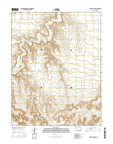Turkey Canyon Colorado Current topographic map, 1:24000 scale, 7.5 X 7.5 Minute, Year 2016