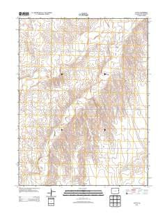Tuttle Colorado Historical topographic map, 1:24000 scale, 7.5 X 7.5 Minute, Year 2013