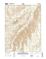 Tuttle Colorado Current topographic map, 1:24000 scale, 7.5 X 7.5 Minute, Year 2016