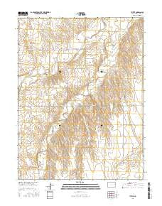 Tuttle Colorado Current topographic map, 1:24000 scale, 7.5 X 7.5 Minute, Year 2016
