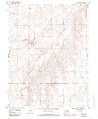 Tuttle Colorado Historical topographic map, 1:24000 scale, 7.5 X 7.5 Minute, Year 1969