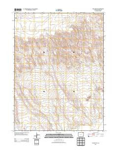 Twin Buttes Colorado Historical topographic map, 1:24000 scale, 7.5 X 7.5 Minute, Year 2013