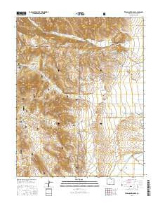 Twin Mountains SE Colorado Current topographic map, 1:24000 scale, 7.5 X 7.5 Minute, Year 2016