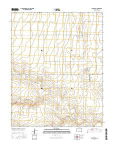 Two Buttes Colorado Current topographic map, 1:24000 scale, 7.5 X 7.5 Minute, Year 2016