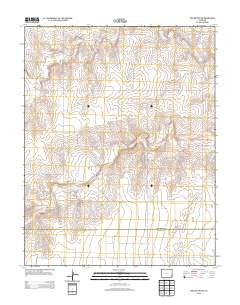 Two Buttes NW Colorado Historical topographic map, 1:24000 scale, 7.5 X 7.5 Minute, Year 2013