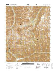 Uncompahgre Peak Colorado Current topographic map, 1:24000 scale, 7.5 X 7.5 Minute, Year 2016