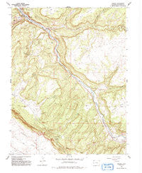 Uravan Colorado Historical topographic map, 1:24000 scale, 7.5 X 7.5 Minute, Year 1960