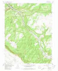 Uravan Colorado Historical topographic map, 1:24000 scale, 7.5 X 7.5 Minute, Year 1960