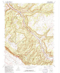 Uravan Colorado Historical topographic map, 1:24000 scale, 7.5 X 7.5 Minute, Year 1994
