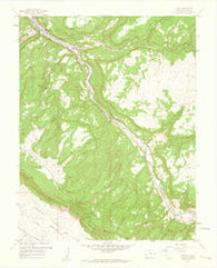Uravan Colorado Historical topographic map, 1:24000 scale, 7.5 X 7.5 Minute, Year 1960
