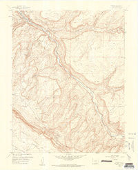 Uravan Colorado Historical topographic map, 1:24000 scale, 7.5 X 7.5 Minute, Year 1960