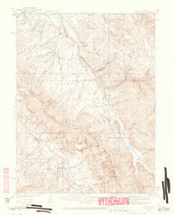 Ute Peak Colorado Historical topographic map, 1:62500 scale, 15 X 15 Minute, Year 1933