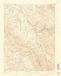 Ute Peak Colorado Historical topographic map, 1:62500 scale, 15 X 15 Minute, Year 1937