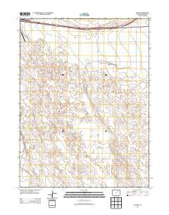 Vallery Colorado Historical topographic map, 1:24000 scale, 7.5 X 7.5 Minute, Year 2013