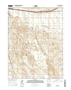 Vallery Colorado Current topographic map, 1:24000 scale, 7.5 X 7.5 Minute, Year 2016