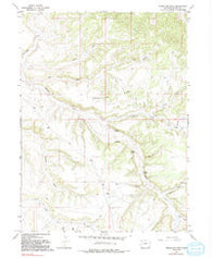 Vermillion Mesa Colorado Historical topographic map, 1:24000 scale, 7.5 X 7.5 Minute, Year 1966