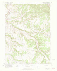 Vermillion Mesa Colorado Historical topographic map, 1:24000 scale, 7.5 X 7.5 Minute, Year 1966