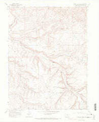 Vermillion Mesa Colorado Historical topographic map, 1:24000 scale, 7.5 X 7.5 Minute, Year 1966