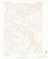 Vermillion Mesa Colorado Historical topographic map, 1:24000 scale, 7.5 X 7.5 Minute, Year 1966