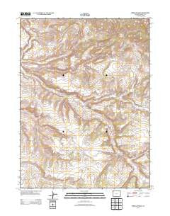 Vermillion Mesa Colorado Historical topographic map, 1:24000 scale, 7.5 X 7.5 Minute, Year 2013