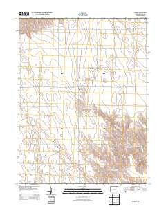 Vernon Colorado Historical topographic map, 1:24000 scale, 7.5 X 7.5 Minute, Year 2013