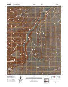 Vicente Canyon Colorado Historical topographic map, 1:24000 scale, 7.5 X 7.5 Minute, Year 2011