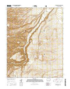 Vicente Canyon Colorado Current topographic map, 1:24000 scale, 7.5 X 7.5 Minute, Year 2016