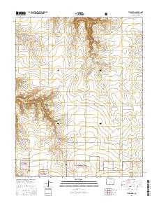 Villegreen Colorado Current topographic map, 1:24000 scale, 7.5 X 7.5 Minute, Year 2016