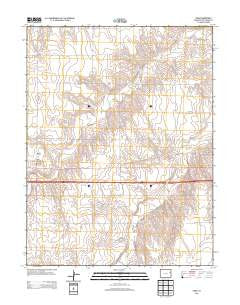 Vona Colorado Historical topographic map, 1:24000 scale, 7.5 X 7.5 Minute, Year 2013