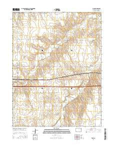 Vona Colorado Current topographic map, 1:24000 scale, 7.5 X 7.5 Minute, Year 2016