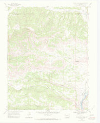 Wagon Track Ridge Colorado Historical topographic map, 1:24000 scale, 7.5 X 7.5 Minute, Year 1968