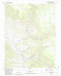 Wagon Wheel Gap Colorado Historical topographic map, 1:24000 scale, 7.5 X 7.5 Minute, Year 1986