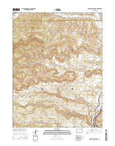Wagon Track Ridge Colorado Current topographic map, 1:24000 scale, 7.5 X 7.5 Minute, Year 2016