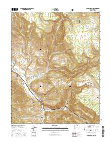 Wagon Wheel Gap Colorado Current topographic map, 1:24000 scale, 7.5 X 7.5 Minute, Year 2016