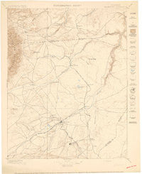 Walsenburg Colorado Historical topographic map, 1:125000 scale, 30 X 30 Minute, Year 1897