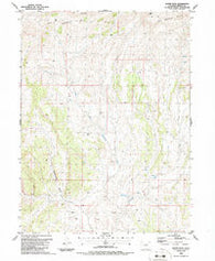 Wapiti Peak Colorado Historical topographic map, 1:24000 scale, 7.5 X 7.5 Minute, Year 1986