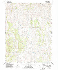 Wapiti Peak Colorado Historical topographic map, 1:24000 scale, 7.5 X 7.5 Minute, Year 1986