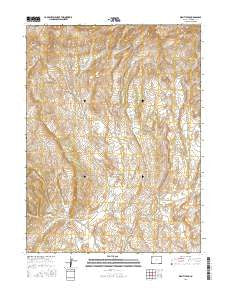 Wapiti Peak Colorado Current topographic map, 1:24000 scale, 7.5 X 7.5 Minute, Year 2016