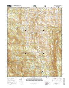 Washboard Rock Colorado Current topographic map, 1:24000 scale, 7.5 X 7.5 Minute, Year 2016