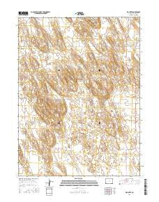 Wauneta Colorado Current topographic map, 1:24000 scale, 7.5 X 7.5 Minute, Year 2016