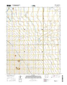 Waverly Colorado Current topographic map, 1:24000 scale, 7.5 X 7.5 Minute, Year 2016
