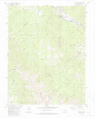 Wellsville Colorado Historical topographic map, 1:24000 scale, 7.5 X 7.5 Minute, Year 1980