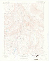 West Beckwith Peak Colorado Historical topographic map, 1:24000 scale, 7.5 X 7.5 Minute, Year 1964