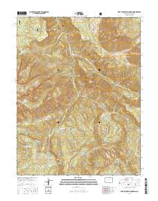 West Beckwith Mountain Colorado Current topographic map, 1:24000 scale, 7.5 X 7.5 Minute, Year 2016