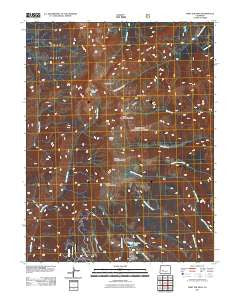 West Elk Peak Colorado Historical topographic map, 1:24000 scale, 7.5 X 7.5 Minute, Year 2011