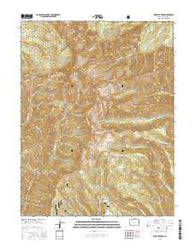 West Elk Peak Colorado Current topographic map, 1:24000 scale, 7.5 X 7.5 Minute, Year 2016